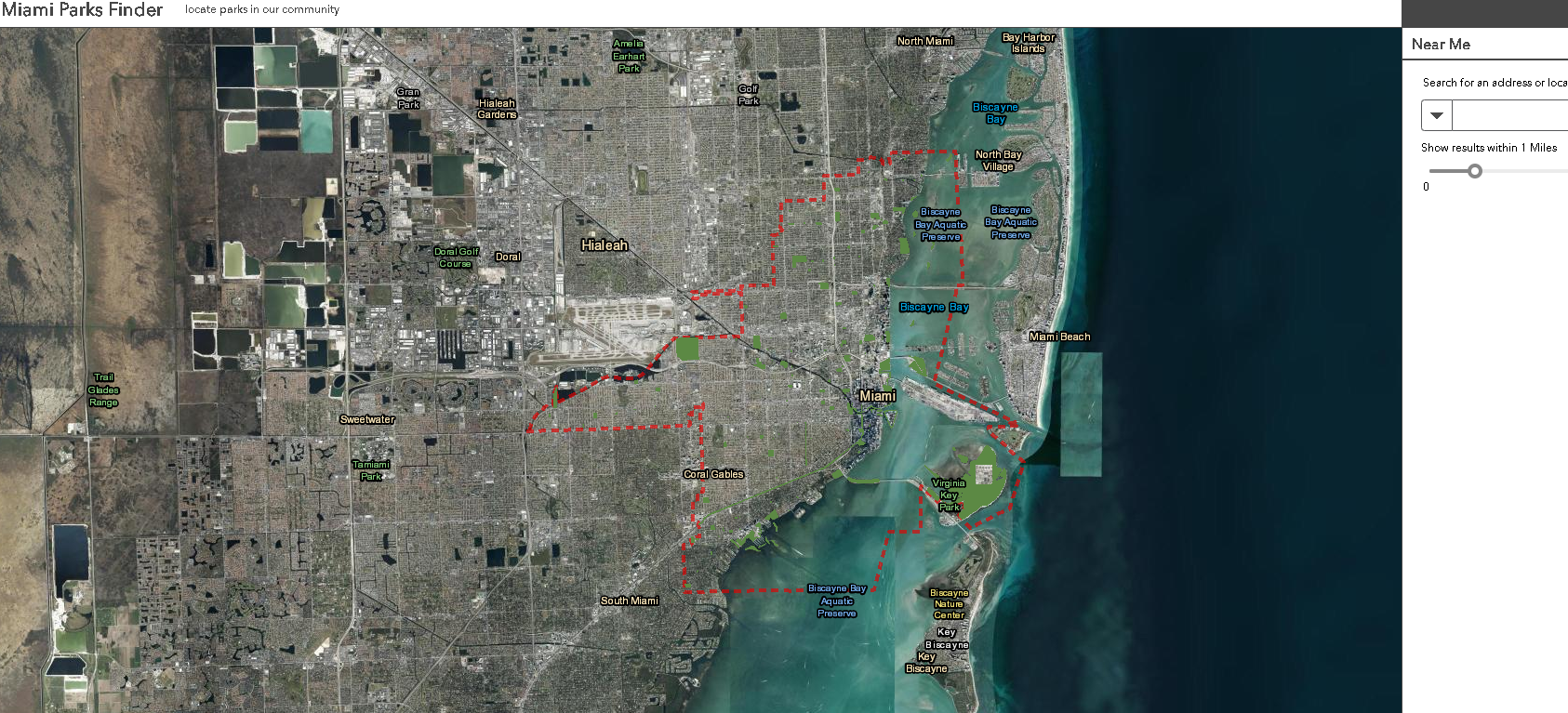 Miami Parks Finder