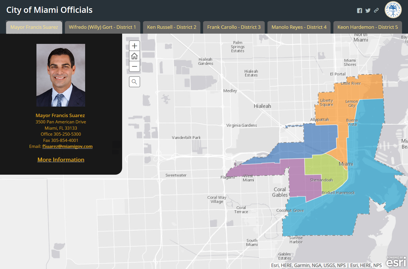 City of Miami WebGIS